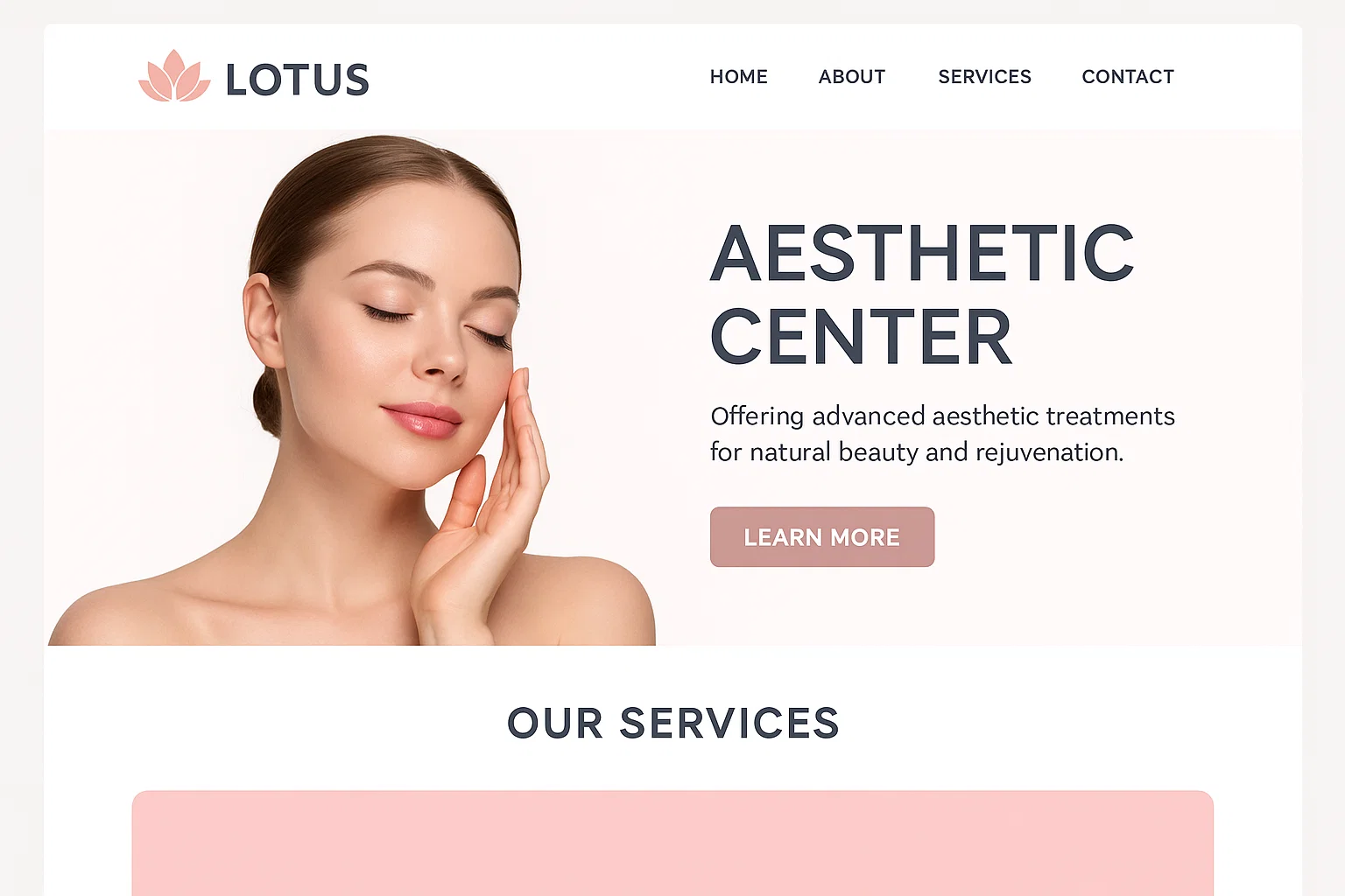 Lotus Estetik Merkezi Web Sitesi